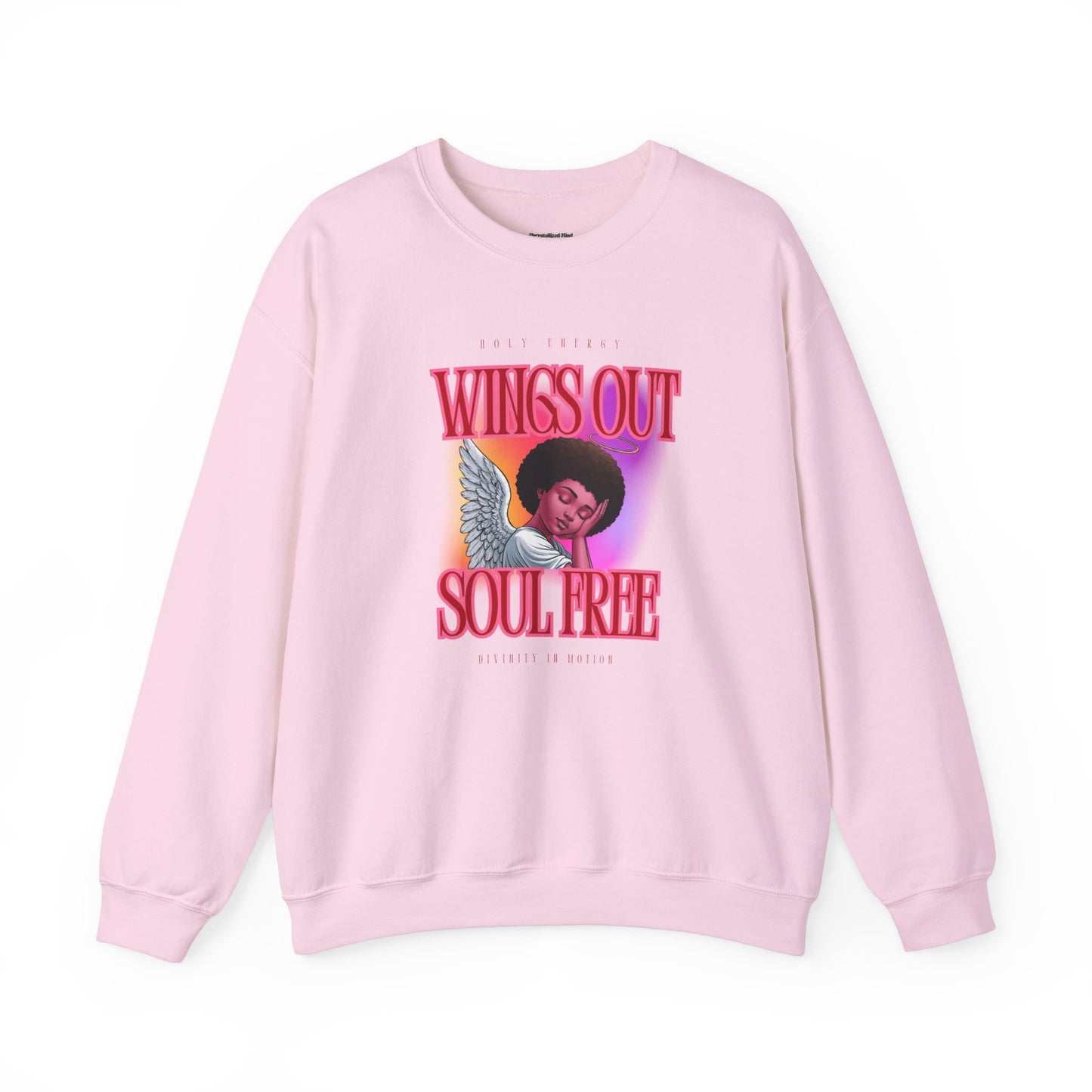Wings Out Doubts Gone Unisex Heavy Blend™ Crewneck Sweatshirt - Comfortable Casual Wear for Every Occasion