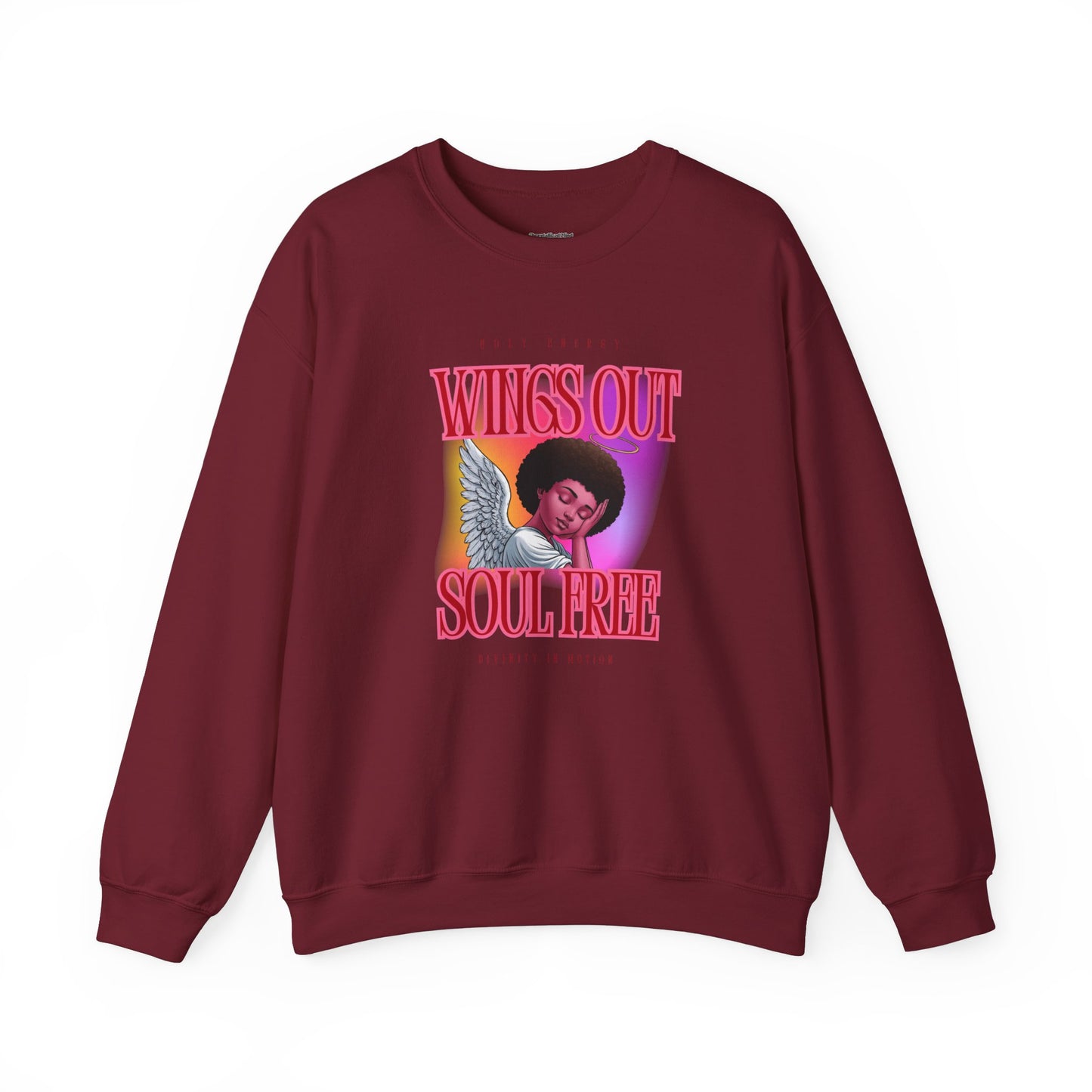 Wings Out Doubts Gone Unisex Heavy Blend™ Crewneck Sweatshirt - Comfortable Casual Wear for Every Occasion