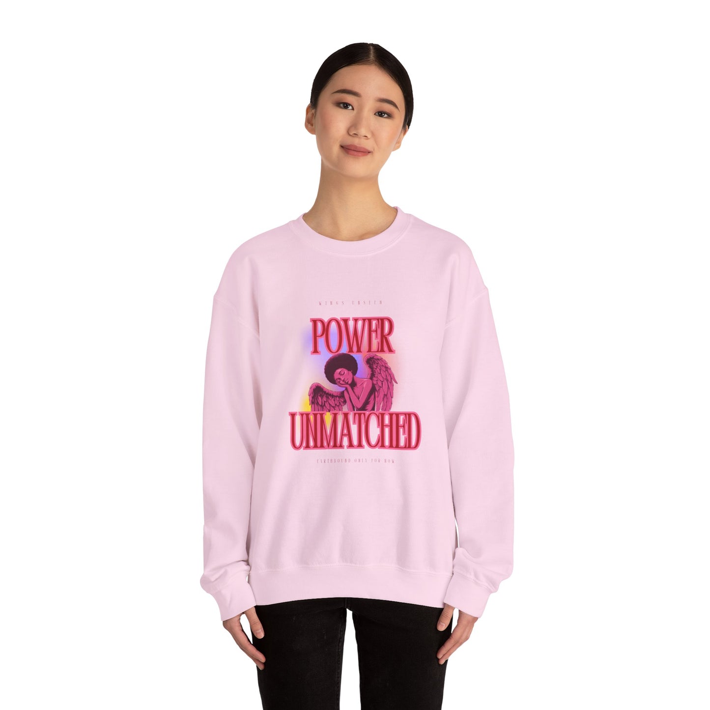 Power Unmatched - Unisex Heavy Blend™ Crewneck Sweatshirt - Comfortable Casual Wear for Every Occasion