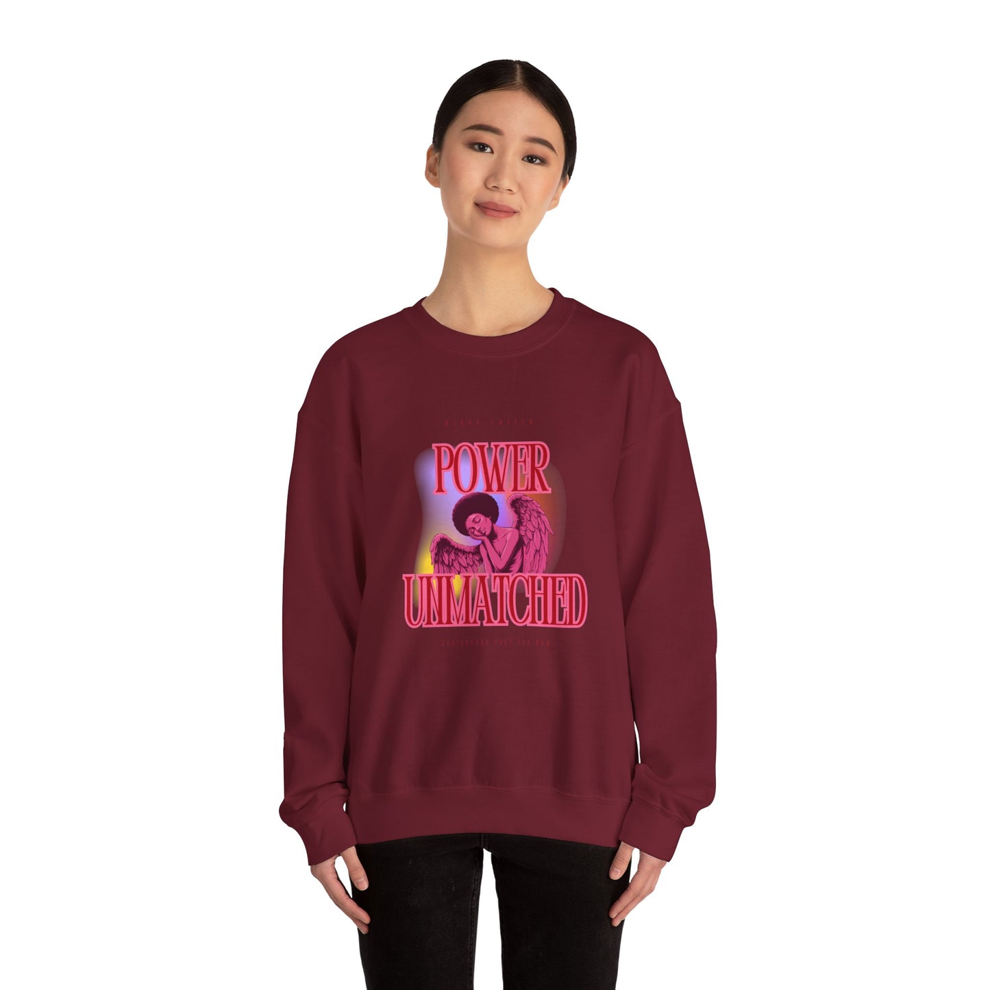 Power Unmatched - Unisex Heavy Blend™ Crewneck Sweatshirt - Comfortable Casual Wear for Every Occasion