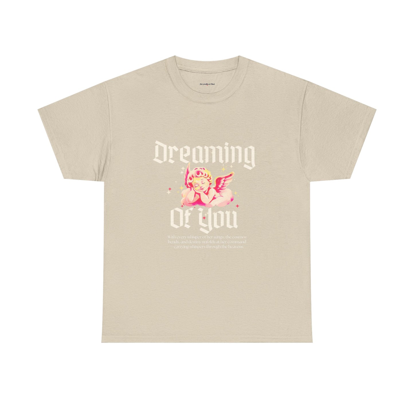 Dreamy Cupid Angel Unisex Heavy Cotton Tee - Inspirational Graphic T-Shirt