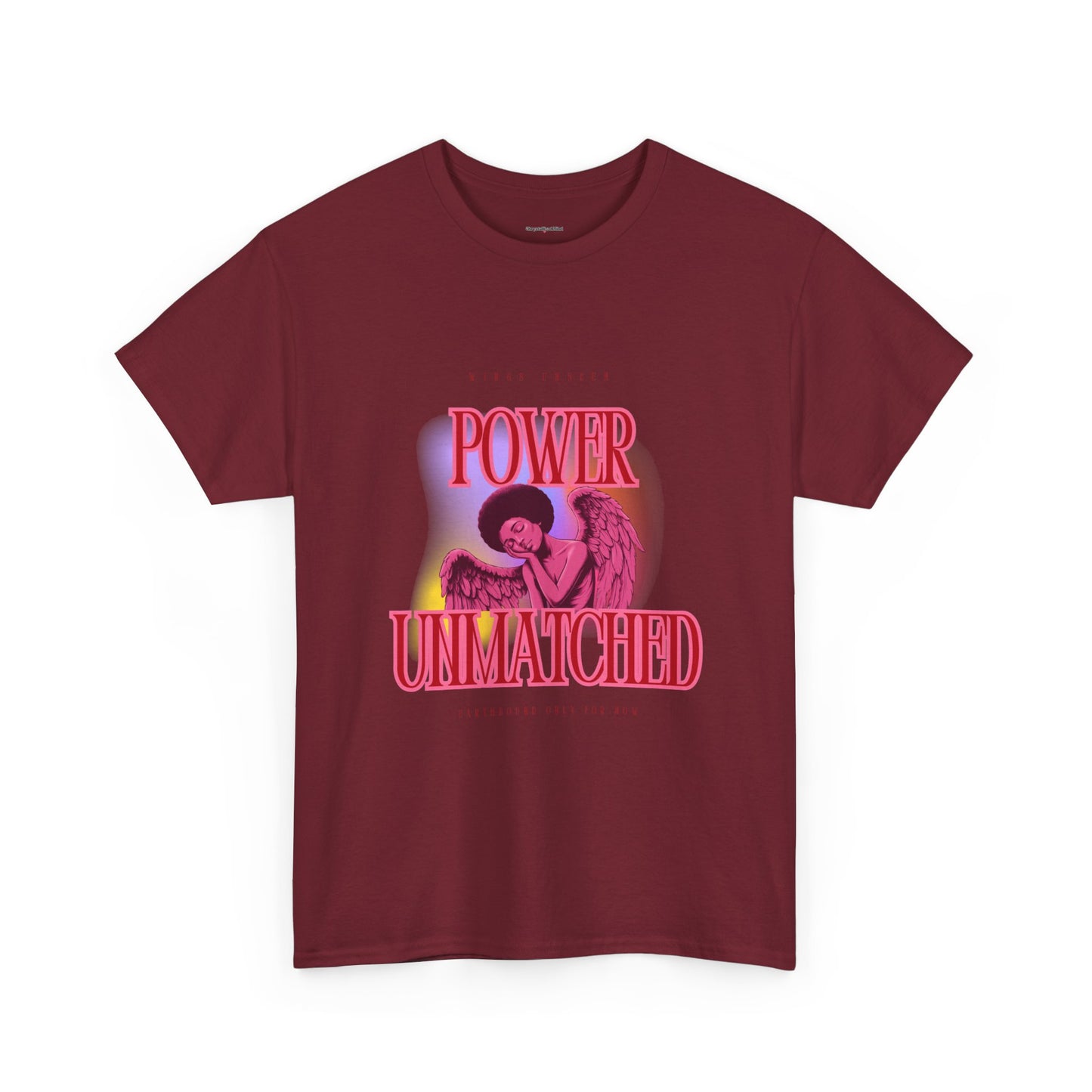 Power Unmatched- Unisex Heavy Cotton Tee - Inspirational Graphic T-Shirt