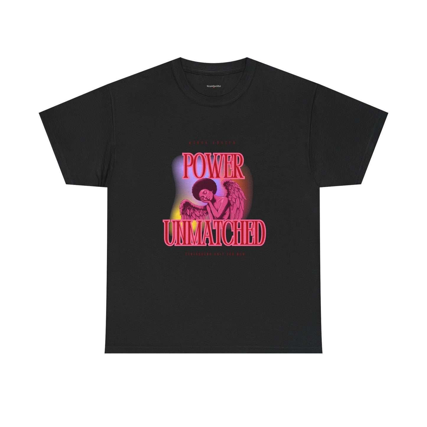 Power Unmatched- Unisex Heavy Cotton Tee - Inspirational Graphic T-Shirt