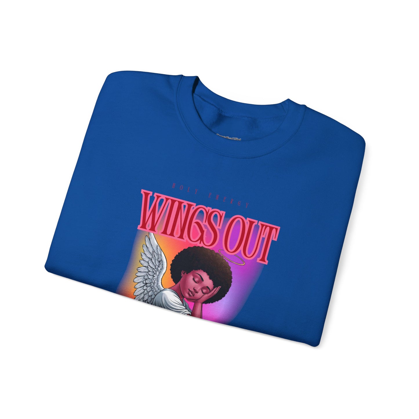 Wings Out Doubts Gone Unisex Heavy Blend™ Crewneck Sweatshirt - Comfortable Casual Wear for Every Occasion