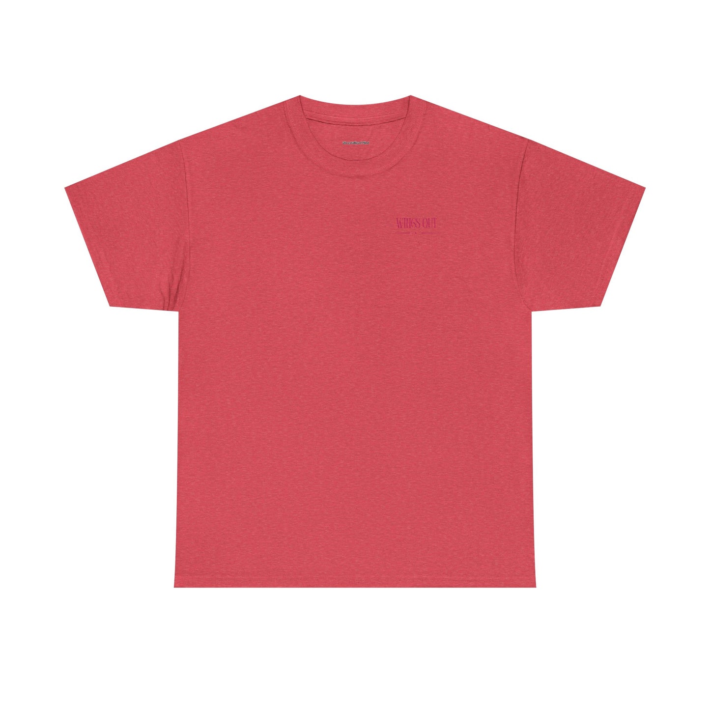 Angel Unisex Heavy Cotton Tee - Inspirational Graphic T-Shirt Pink