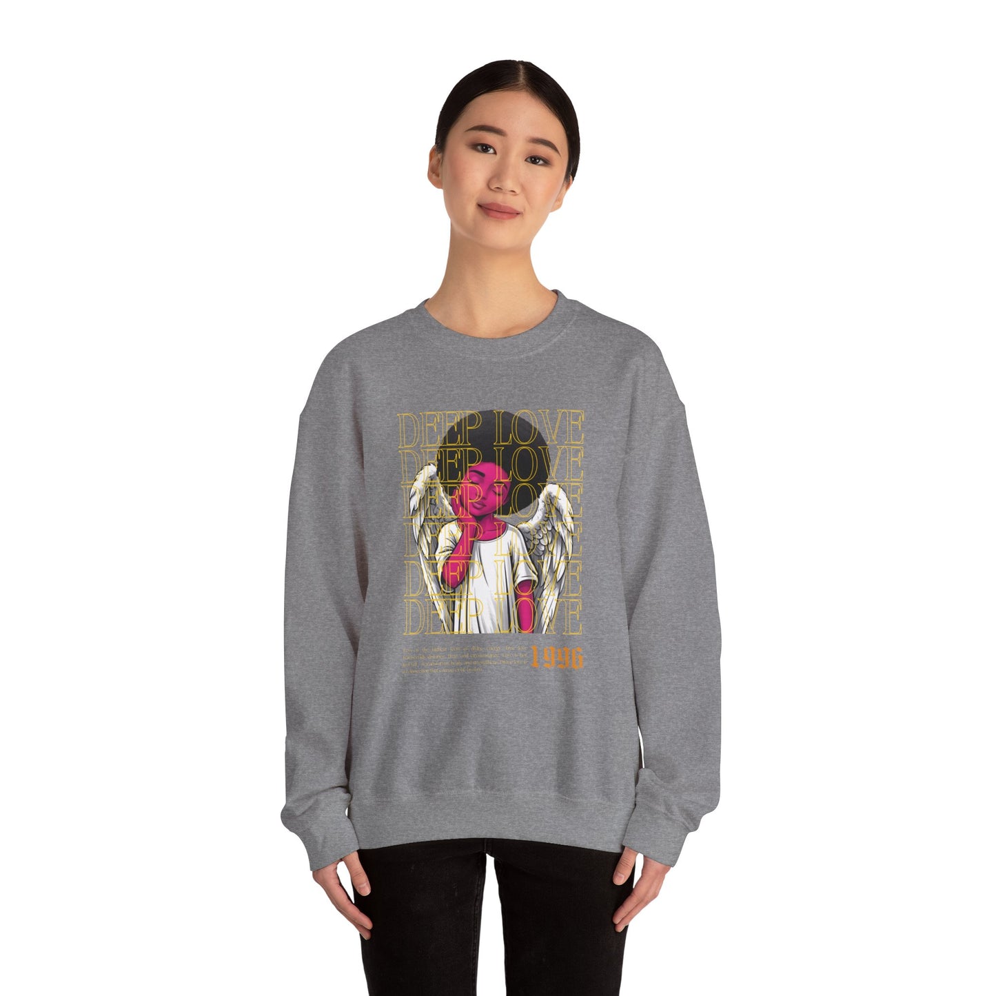 Deep Love Unisex Heavy Blend™ Crewneck Sweatshirt - Comfortable Casual Wear for Every Occasion