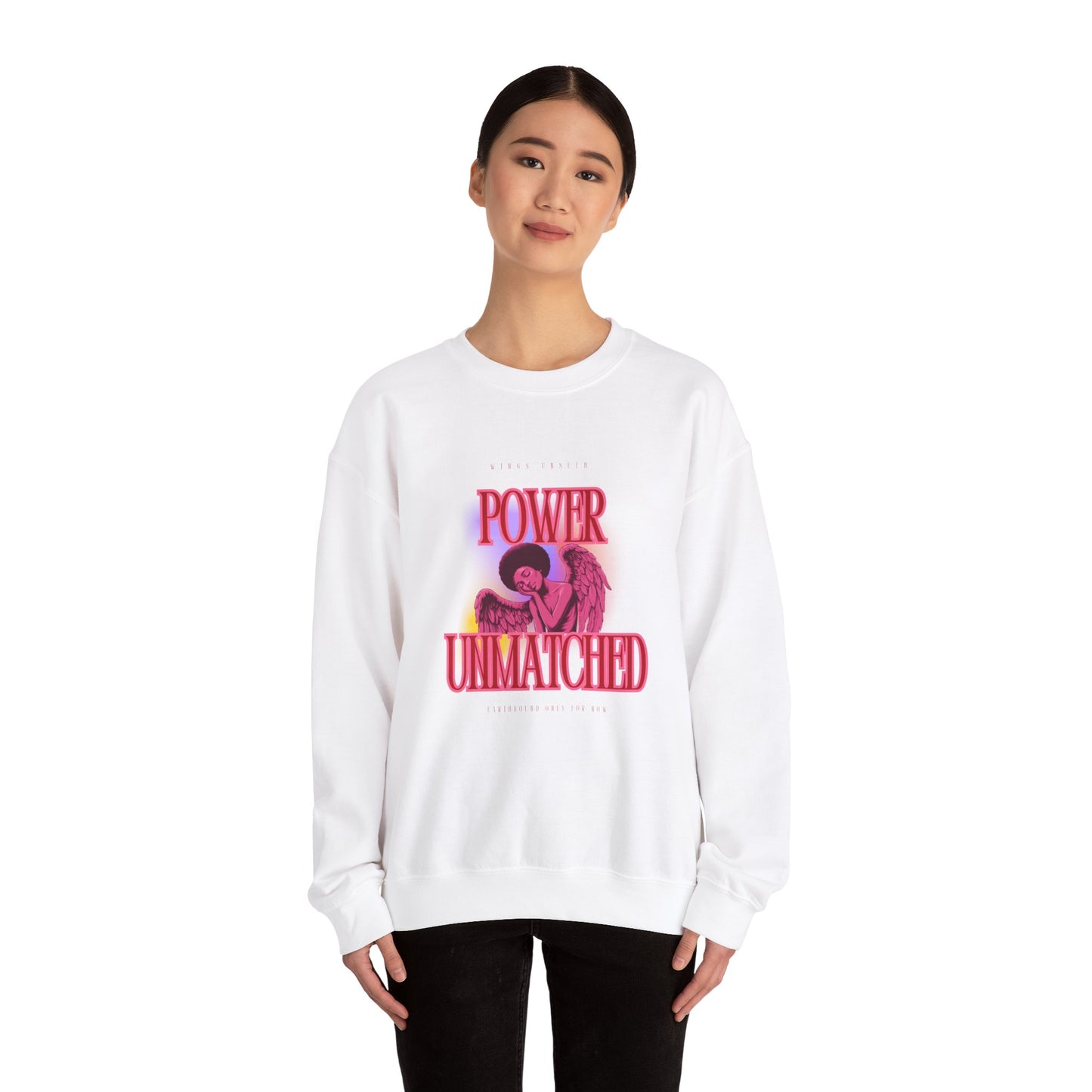 Power Unmatched - Unisex Heavy Blend™ Crewneck Sweatshirt - Comfortable Casual Wear for Every Occasion
