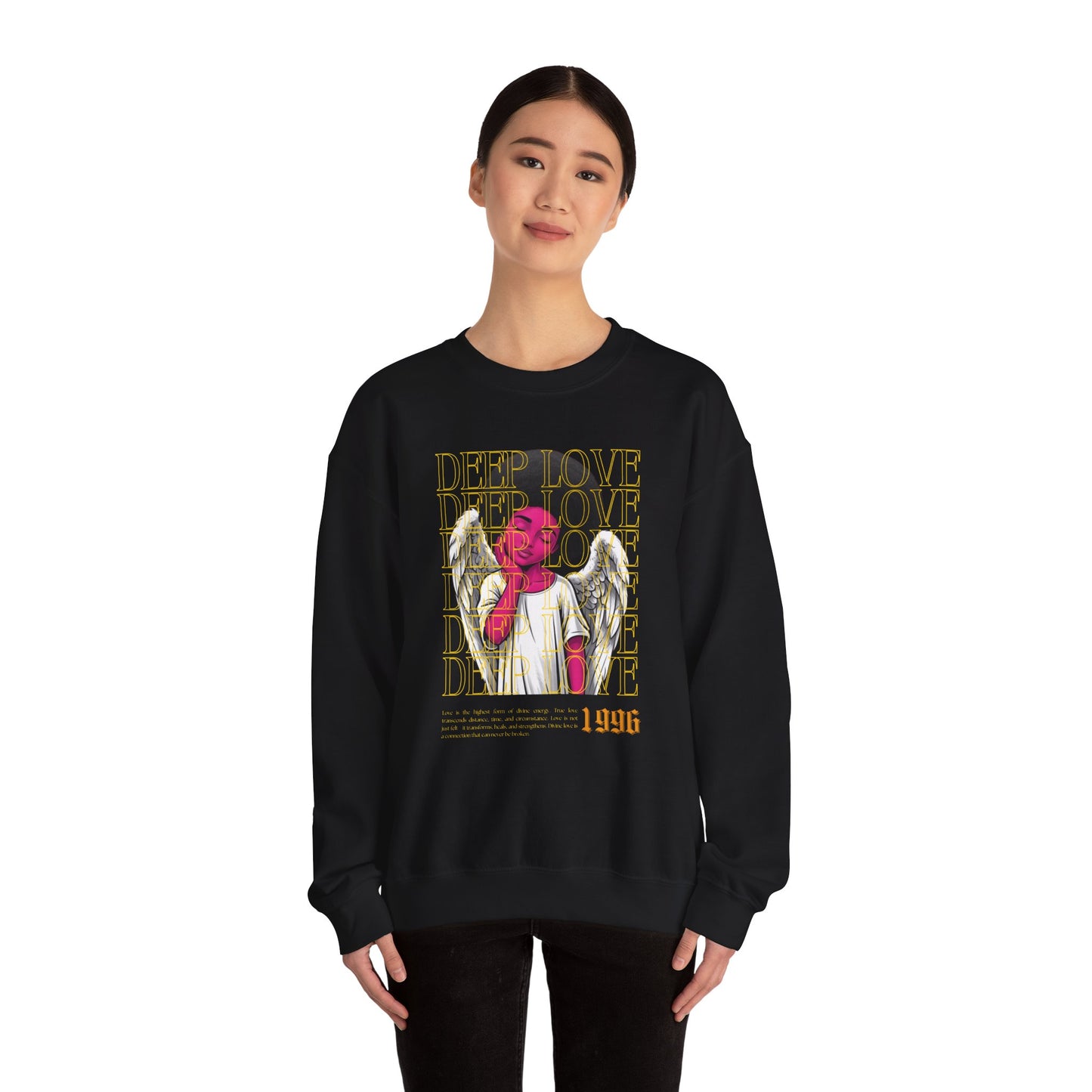 Deep Love Unisex Heavy Blend™ Crewneck Sweatshirt - Comfortable Casual Wear for Every Occasion