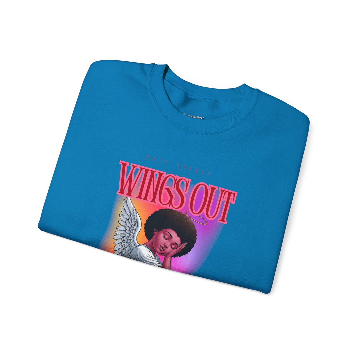Wings Out Doubts Gone Unisex Heavy Blend™ Crewneck Sweatshirt - Comfortable Casual Wear for Every Occasion