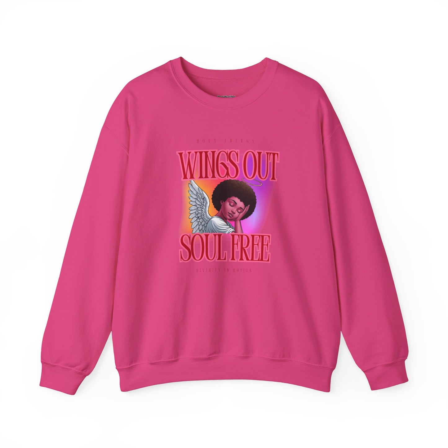 Wings Out Doubts Gone Unisex Heavy Blend™ Crewneck Sweatshirt - Comfortable Casual Wear for Every Occasion