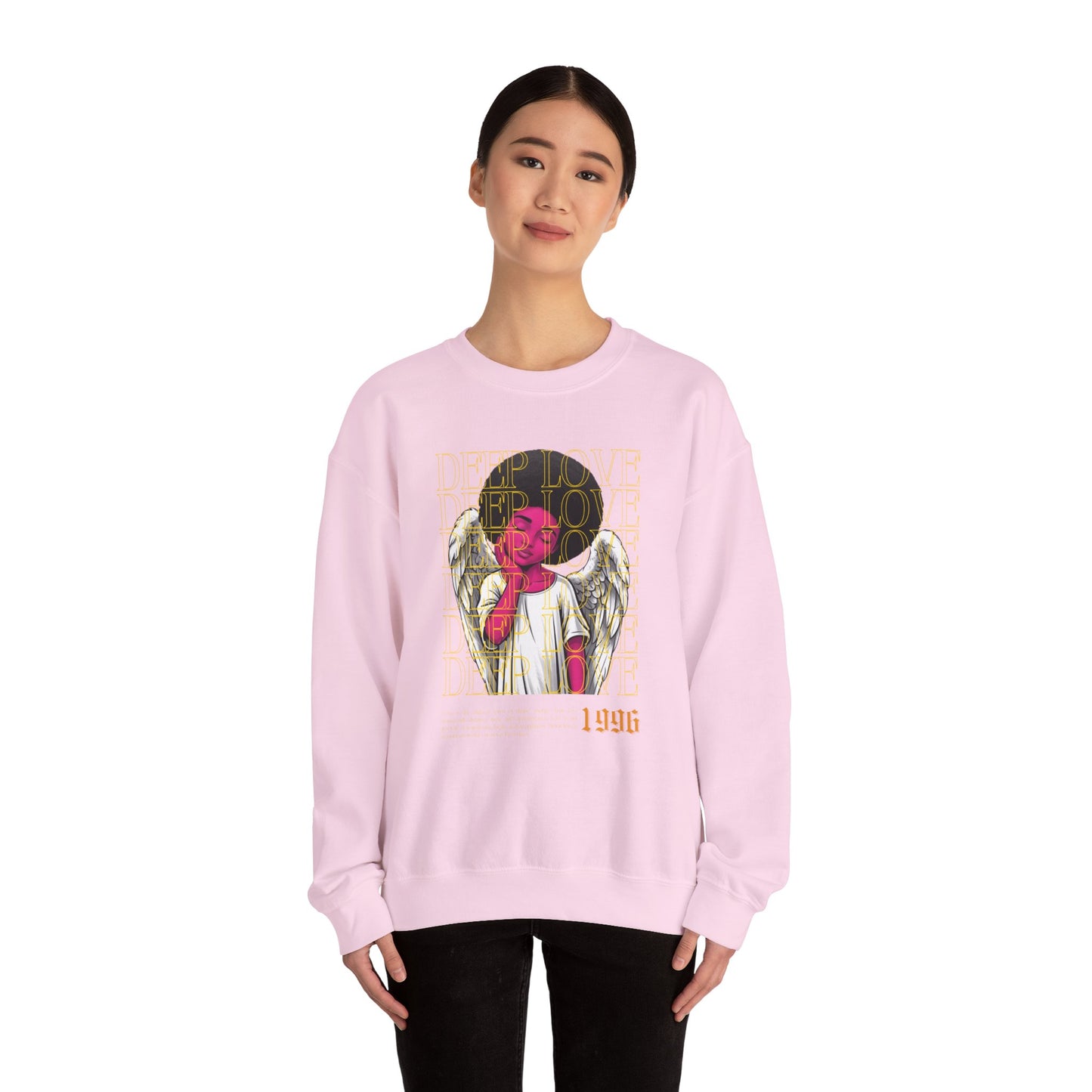 Deep Love Unisex Heavy Blend™ Crewneck Sweatshirt - Comfortable Casual Wear for Every Occasion