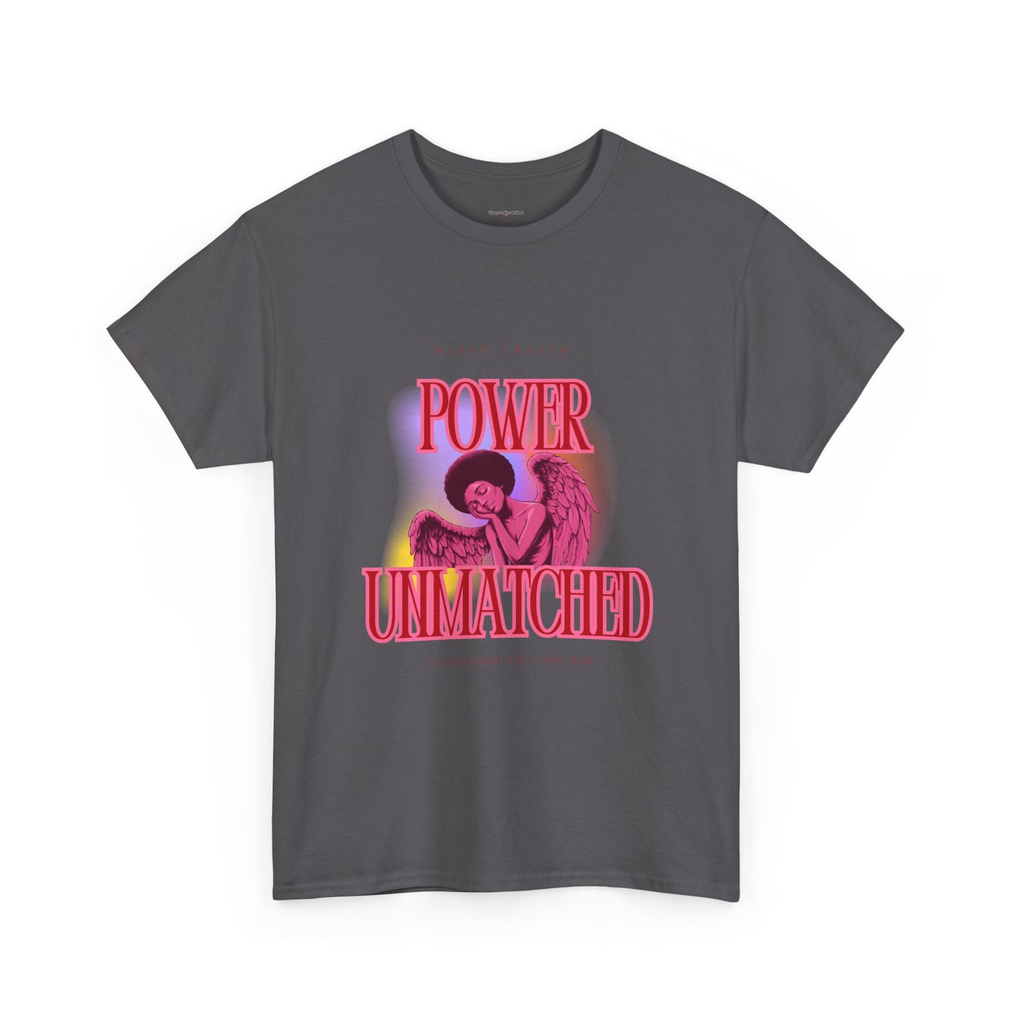 Power Unmatched- Unisex Heavy Cotton Tee - Inspirational Graphic T-Shirt
