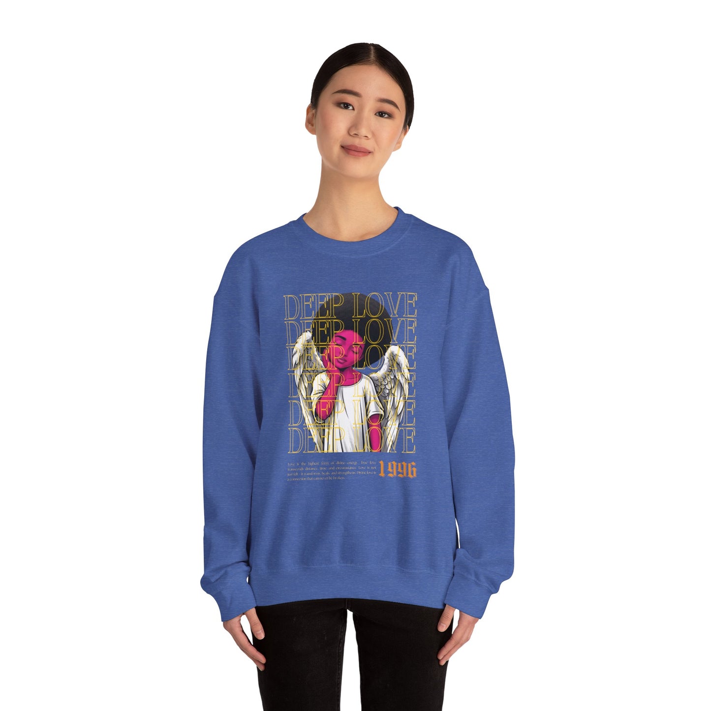 Deep Love Unisex Heavy Blend™ Crewneck Sweatshirt - Comfortable Casual Wear for Every Occasion