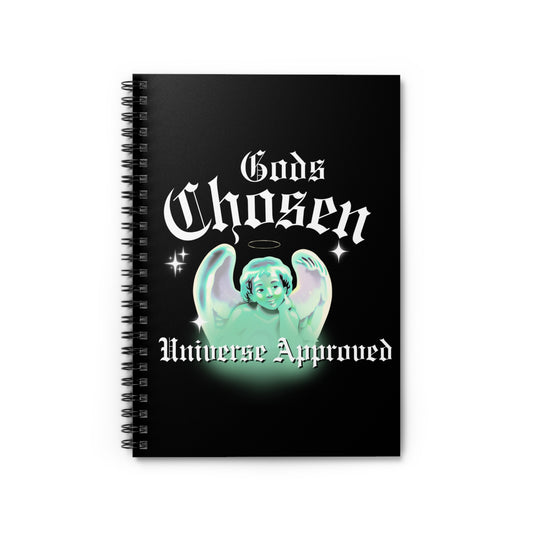 Ruled Line Spiral Notebook - Gods Chosen Universe Approved