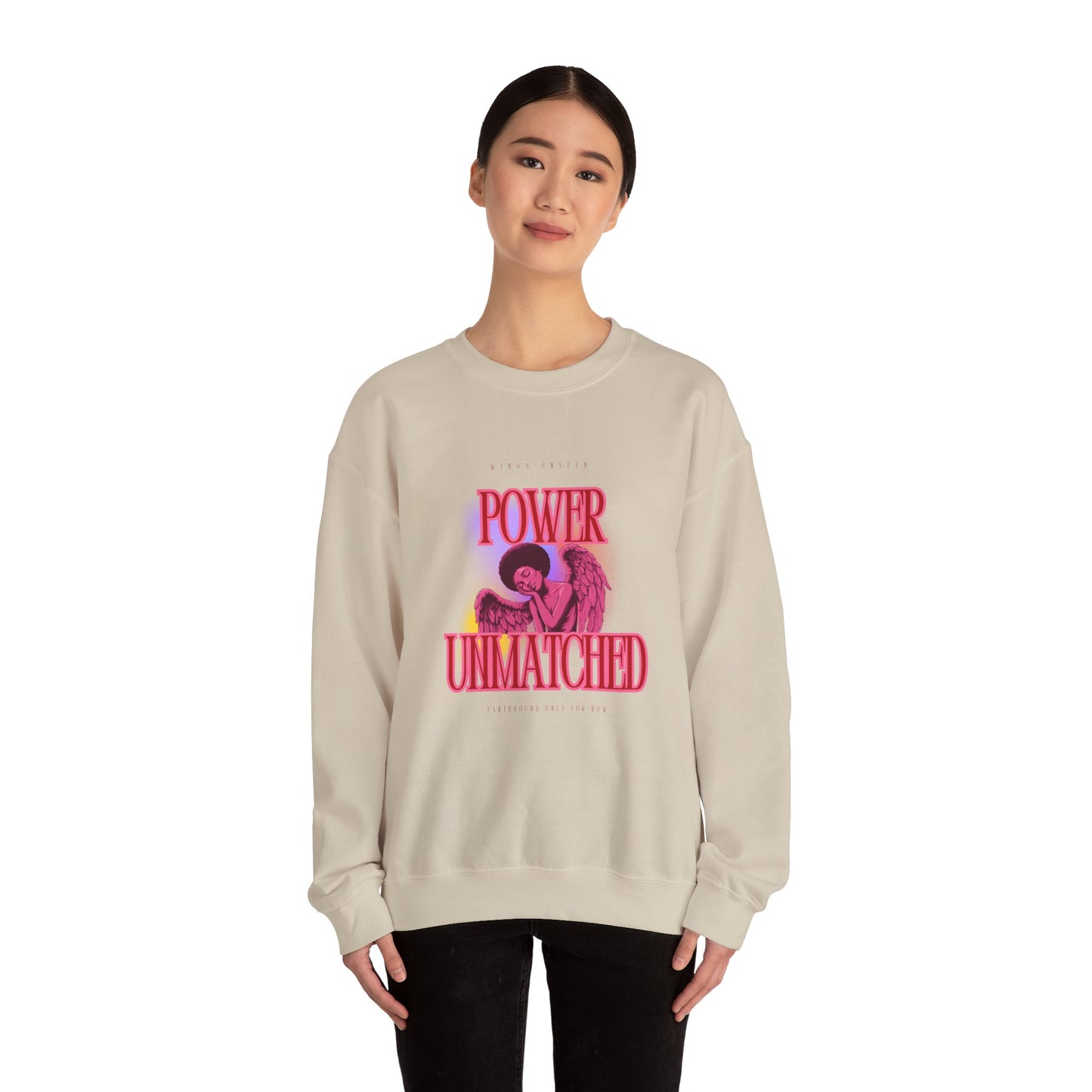 Power Unmatched - Unisex Heavy Blend™ Crewneck Sweatshirt - Comfortable Casual Wear for Every Occasion
