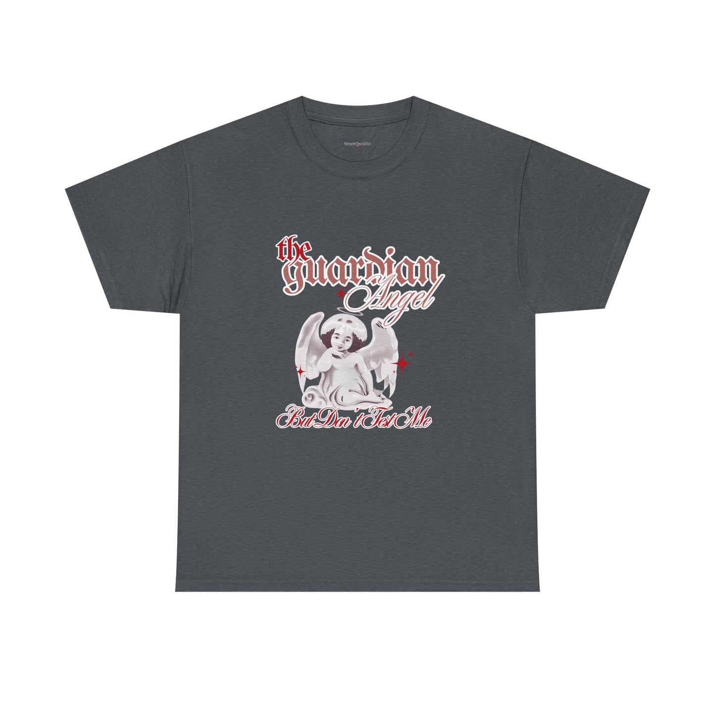 Guardian Angel Unisex Heavy Cotton Tee - Inspirational Graphic T-Shirt