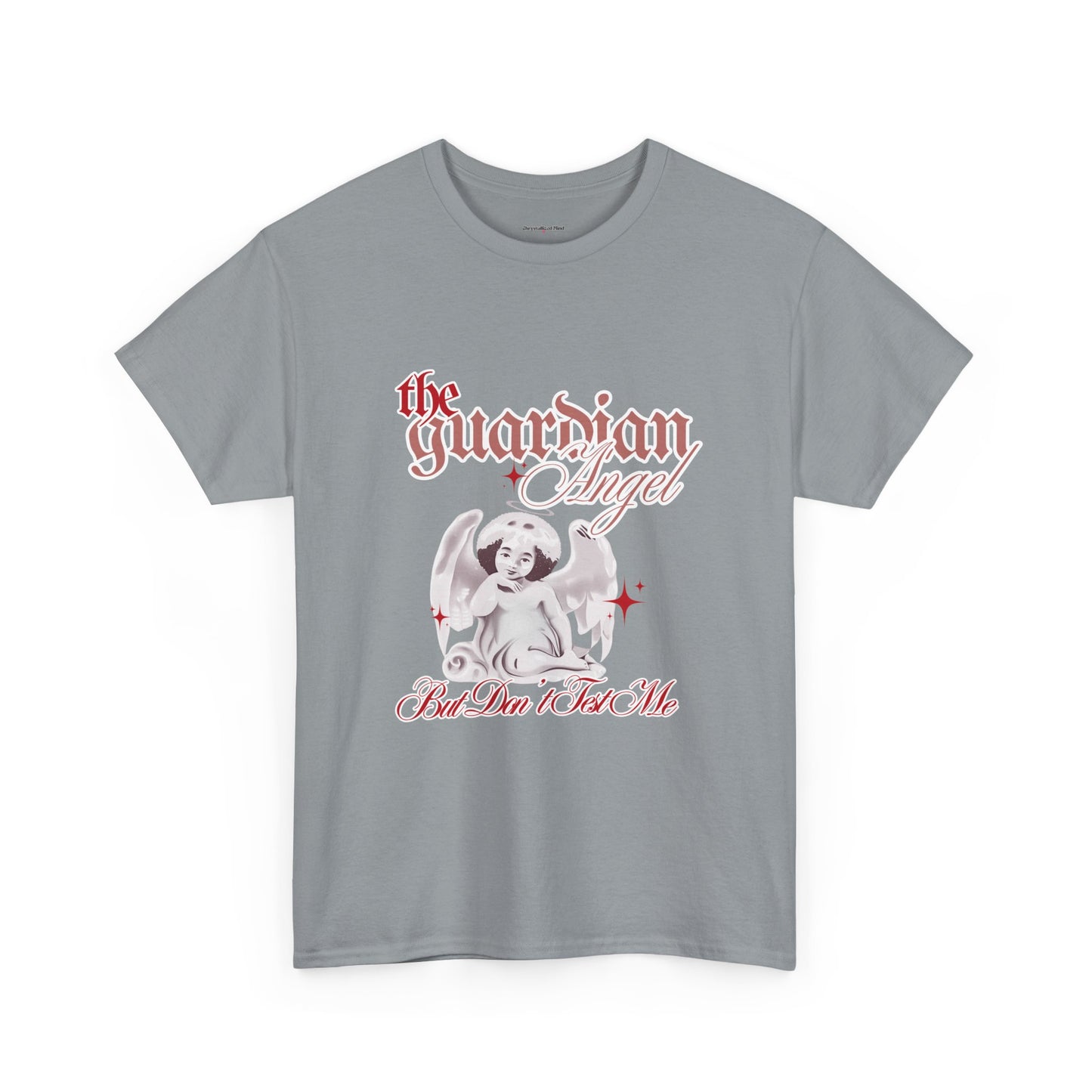 Guardian Angel Unisex Heavy Cotton Tee - Inspirational Graphic T-Shirt