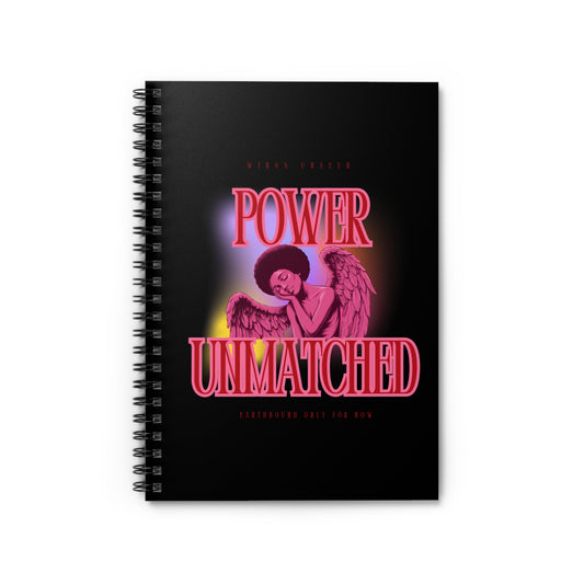 Power Unmatched Spiral Notebook - Ruled Lines with Inspirational Design