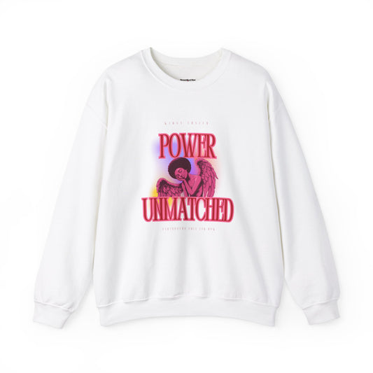 Power Unmatched - Unisex Heavy Blend™ Crewneck Sweatshirt - Comfortable Casual Wear for Every Occasion