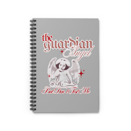 Guardian Angel Spiral Notebook - Ruled Lines with Inspirational Design