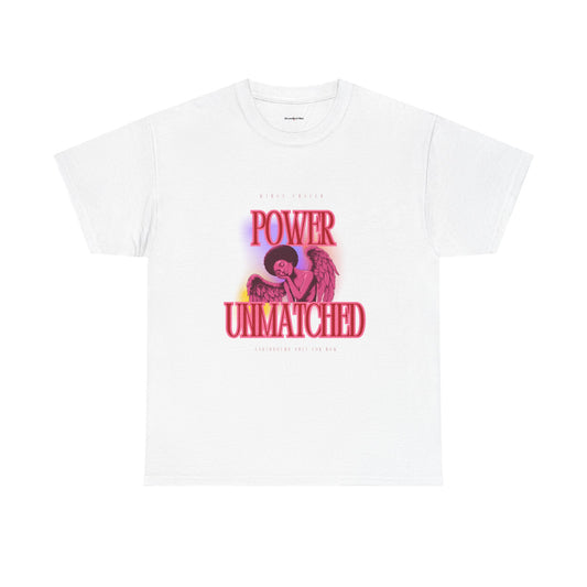 Power Unmatched- Unisex Heavy Cotton Tee - Inspirational Graphic T-Shirt