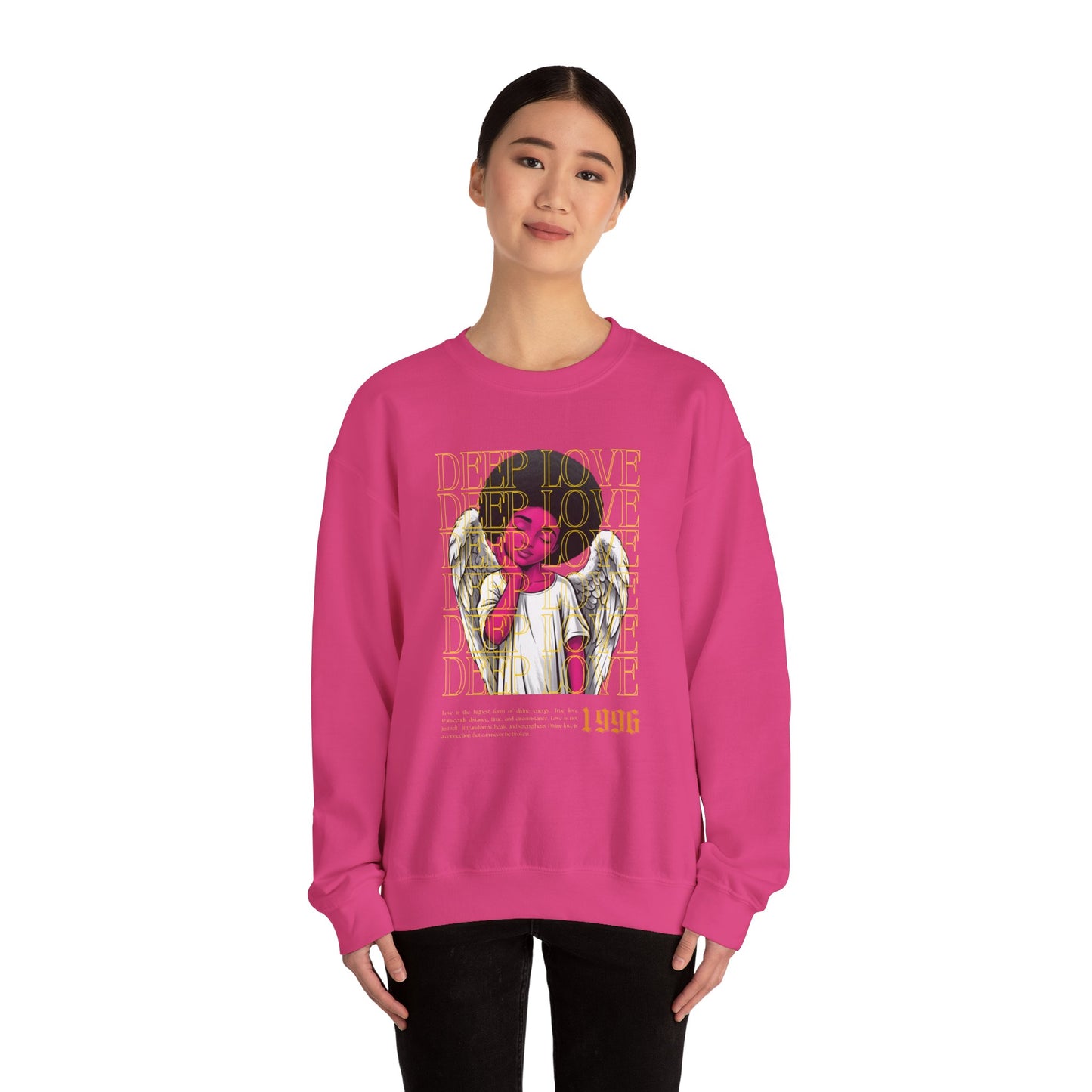 Deep Love Unisex Heavy Blend™ Crewneck Sweatshirt - Comfortable Casual Wear for Every Occasion