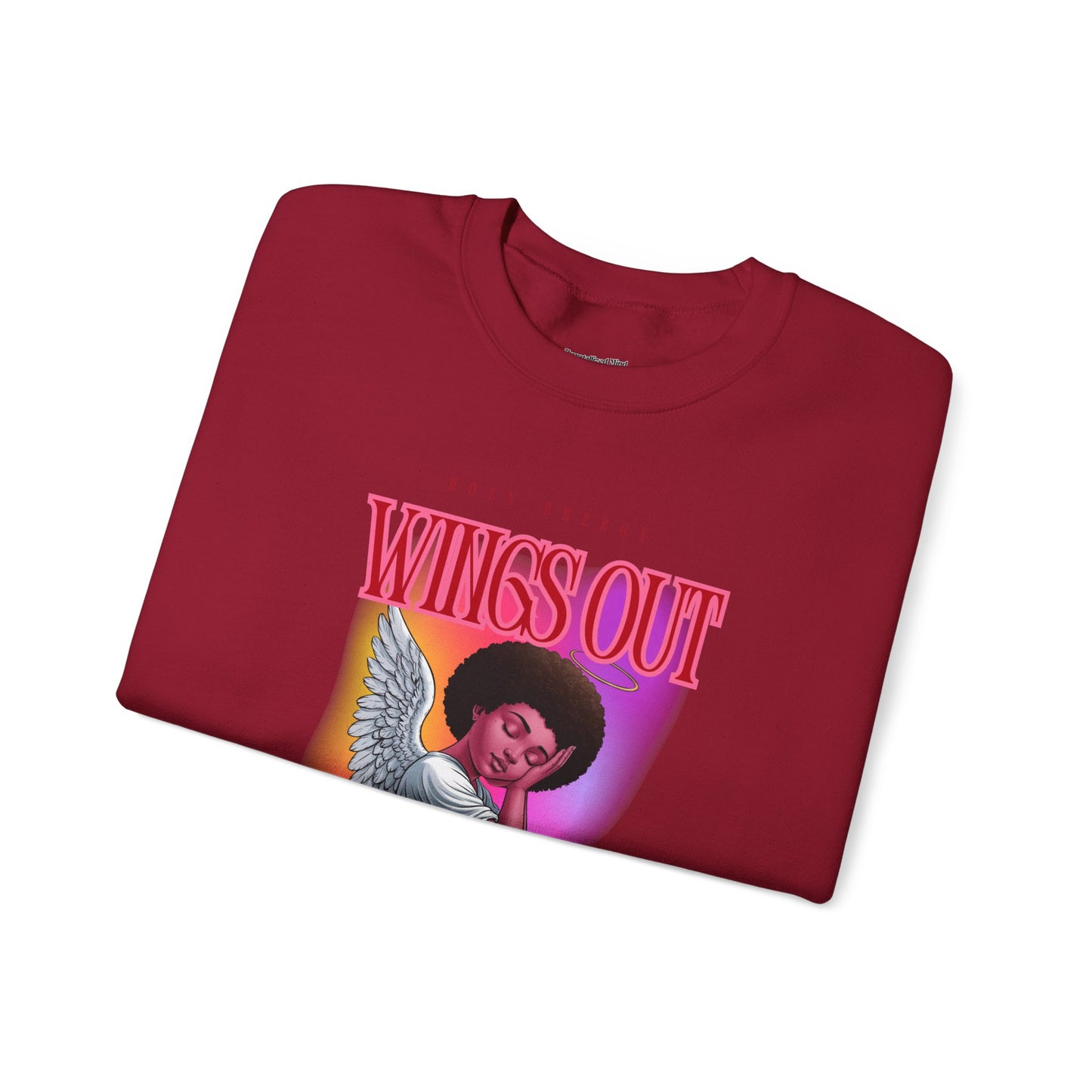 Wings Out Doubts Gone Unisex Heavy Blend™ Crewneck Sweatshirt - Comfortable Casual Wear for Every Occasion